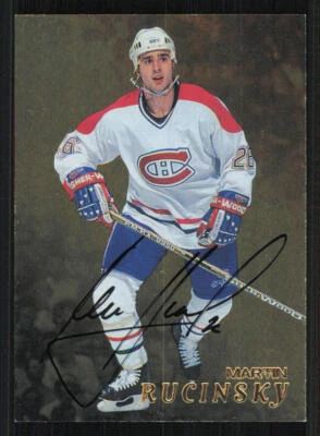 1998-99 Be A Player AUTO Gold #221 Martin Rucinsky - Image 1 of 2