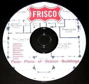 St Louis San Francisco Frisco Floor Plans of Station Buildings PDF Pages on DVD - Picture 1 of 5