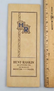Vintage 1920s Hunt Rankin Leather Company Sample Brochure Boston Massachusetts - Picture 1 of 3