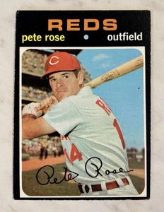 1971 Topps Pete Rose #100 Cincinnati Reds 🔥 VINTAGE MLB CARD- All-Time Hit King - Picture 1 of 3