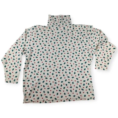 Top Marisa Christina II Cuello Simulado Colección Navidad 1995 Acebo Manga 3/4 2X Foto 1 de 4