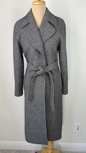 Express Fischgrät Wollmischung Gürtel langer Mantel Damen XS - Bild 1 von 7
