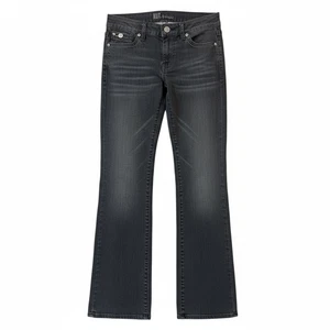 Kut from the Kloth Denim Jeans Women's 6 Black Faded Dark-Wash Bootcut Casual - Picture 1 of 12