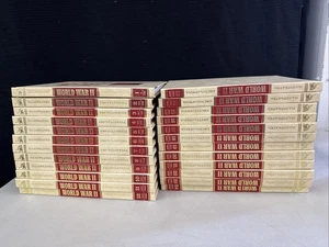 Illustrated World War II 2 Encyclopedia Complete Set Vol 1-24 1978 Book Lot  - Picture 1 of 10