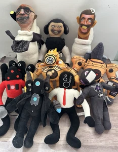 LOTE de 9 Juguetes de Peluche Juego de Inodoro Skibidi Peluche Sin Marca - Imagen 1 de 10