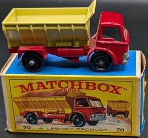Vintage 1967 Matchbox Lesney #70 Ford Grit Spreading Truck Original E4 Type Box - Picture 1 of 13