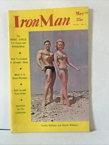 IRON MAN muscle bodybuilding magazine Vol 23 #4 May 1964 Tommy Williams & Dionne - Picture 1 of 4