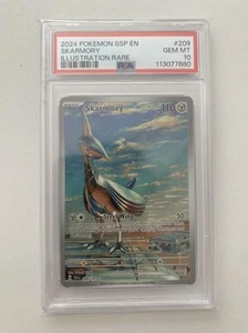 Skarmory 209/191 Illustration Rare Surging Sparks PSA 10 - Picture 1 of 2