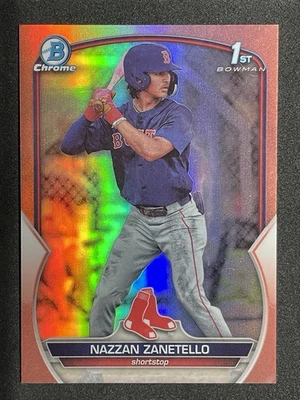 2023 1st Bowman Chrome Rose Gold /10 Nazzan Zanetello - Image 1 of 2