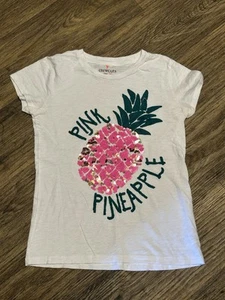 Crewcuts Pink Pineapple T-Shirt Girls Size 14 - Picture 1 of 13