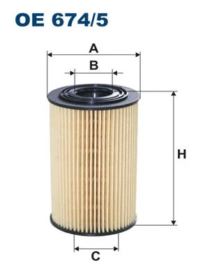 OE 674/5 FILTRON Oil Filter for HYUNDAI,KIA - Image 1 of 1