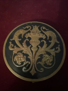  Vintage Mid Century Art Nouveau Rex Fifth Ave Mirror Compact - Picture 1 of 3