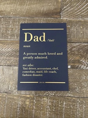 Tarjeta de felicitación del día del padre Lady Jayne Foto 1 de 3