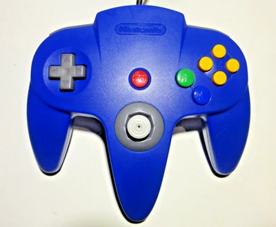 Blue N64 Controller Official Nintendo 64 Controller Gamepad NUS-005 Blue OEM - Image 1 of 4