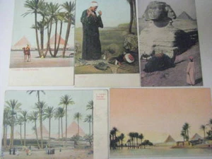 5 POSTALES DE EGIPTO TEMPRANO - Imagen 1 de 2