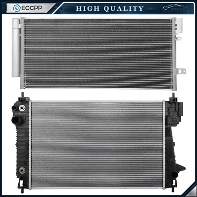 Aluminum Radiator & AC Condenser Cooling Kit For 2012-2020 Chevrolet Sonic - Image 1 of 4