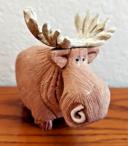 Artesania Rinconada Moose Sculpture #51 Figurine Retired ClassiCollection Signed - Picture 1 of 8