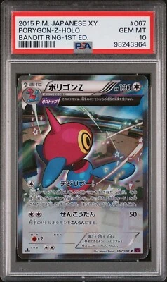 Pokemon Japanese Porygon-Z Holo 1st Ed - Bandit Ring XY7  - 067/081 - PSA 10 - Image 1 of 2