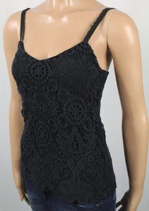 Polo Ralph Lauren Black Camisole Cami Eyelet Laced Top Fully Lined NWT $198 - Picture 1 of 1