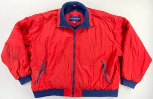 Vintage 1980’s Swingster Windbreaker Jacket Size XXL Red Blue Reversible Coat - Picture 1 of 21