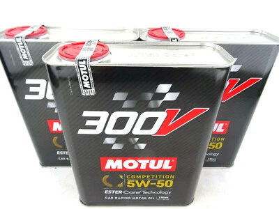 Motul 300V Competition 5W50 Ester Core 5W-50 Motorsportöl Rennsport Öl 3x2Liter