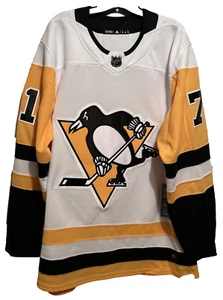 Adidas Authentic Evgeni Malkin Pittsburgh Penguins Climalite Size 54 (XL) NEW - Picture 1 of 8