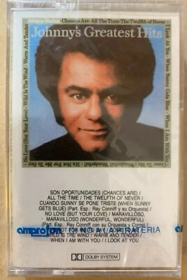 JOHNNY MATHIS -JOHNNY'S GREATEST HITS- MEXICAN TAPE FACTORY SEALED - Image 1 of 2