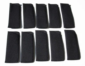 10 Stück Brillenetui Einstecketui aus schwarzem Neopren für kleine Brillen NEU - Bild 1 von 2