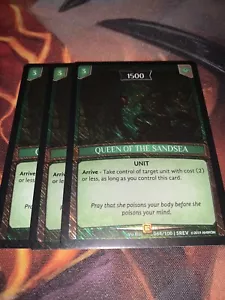 Argent Saga Singles - Queen of the Sandsea x3 - Revelations - 064 - Playset - Picture 1 of 1