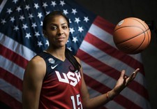 CANDACE PARKER US WOMENS BASKETBALL Olympics Poster [24 x 36] Inch