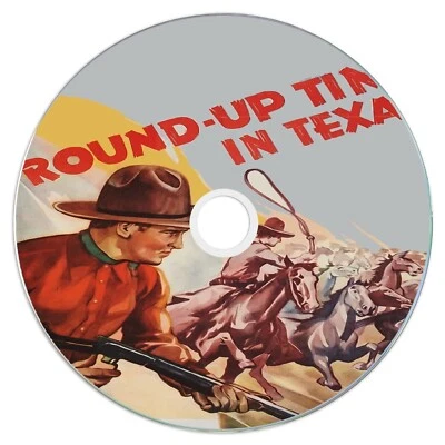 Round-Up Time in Texas (1937) Public Domain Film Supplied On DVD Free UK Postage - Image 1 of 2