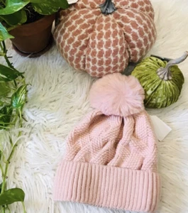 Neu 🙂 gemütliche weiche Strickbommel Damen Beanie - Bild 1 von 5