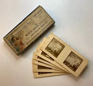 Parisian Fantasies - Box of 6 Panoptic Stereoscopic Nude Views - Picture 1 of 9