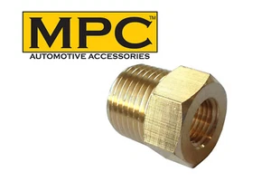 Brass Hex Reducer 3/8" NPT M to 1/4" NPT F - Picture 1 of 1