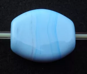 Ciondolo grande blu chiaro Fenton Art vetro gioielli vetro perline nuovo B2 - Foto 1 di 2