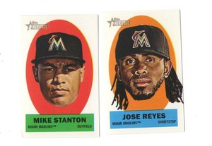 2012 Topps Heritage Stick-Ons - MIAMI MARLINS Team Set
