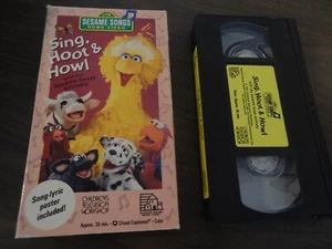 SESAME STREET VHS SING HOOT & HOWL ANIMALS HOME VIDEO KIDS TV PBS 1991 HOME VIDE - Picture 1 of 2