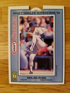NOLAN RYAN.1993 Kraft Superstars Pop Up Card #13/30  NM+ Condition