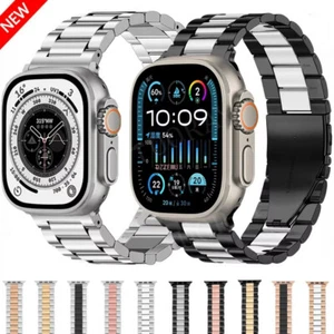For Apple iWatch Series 10 9 8 7 6 SE Ultra 2 1 Stainless Steel Watch Strap Band - Picture 1 of 20