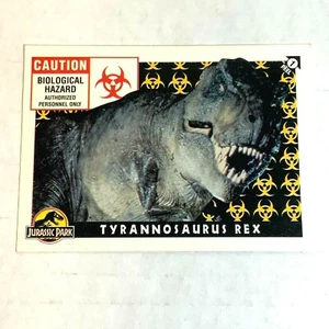  #1 Tyrannosaurus Rex - STICKER Jurassic Park TOPPS Movie Trading Cards 1993 - Picture 1 of 2