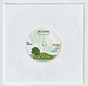 BAD COMPANY : CAN'T GET ENOUGH 7" Vinyl Single 45 Record (Island 1974) VG++ - Picture 1 of 2