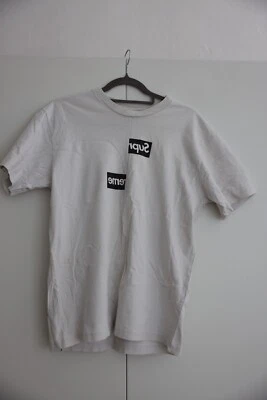 Supreme CDG Split Box Logo Tee White M | Originale | Ottime condizioni | Spedizione DHL - Immagine 1 di 4