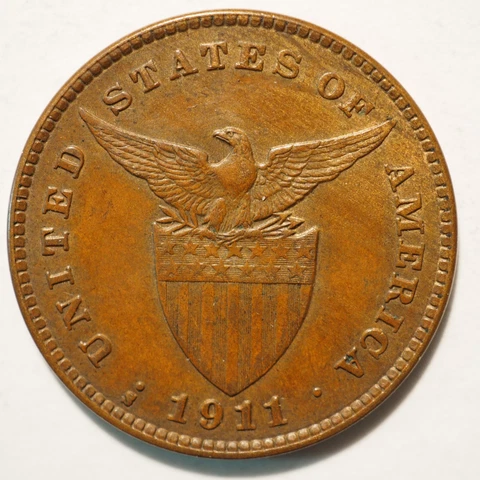 PHILIPPINES 1 CENTAVO 1911 NICE FREE  SHIPPING A3881 Cover