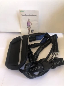 Guinzaglio regolabile mani libere cane animale domestico piombo passeggio corsa jogging cintura - Foto 1 di 2