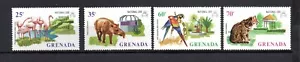 Granada 1973 Set Sellos Animales/Aves (Michel 508/11) Bonito MNH - Imagen 1 de 1