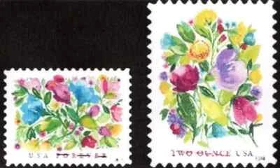 2024 USA Stamps Scott #5849 - 5850Celebration and Wedding Blooms Forever Stamps - Image 1 of 2
