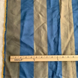 Acrylic/Acetate Lining Fabric, Blue Bronze Stripes, 60" x 1.5+ Yards - Picture 1 of 7