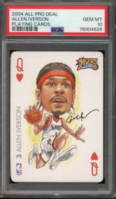Allen Iverson 2004 All Pro Deal Playing Cards - Graded Gem Mint 10! PSA - Image 1 of 2