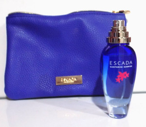 Escada Santorini Sunrise  eau de toilette 1 oz. + CLUTCH BAG *95%*NO BOX* NO CAP