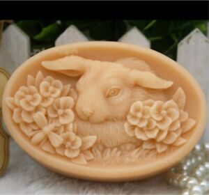 Crafted Soap Molds Rabbit Bunny Silicone Soap Mold Handmade Soap Candle Mold